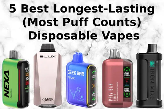 5 Best Longest-Lasting (Most Puff Counts) Disposable Vapes
